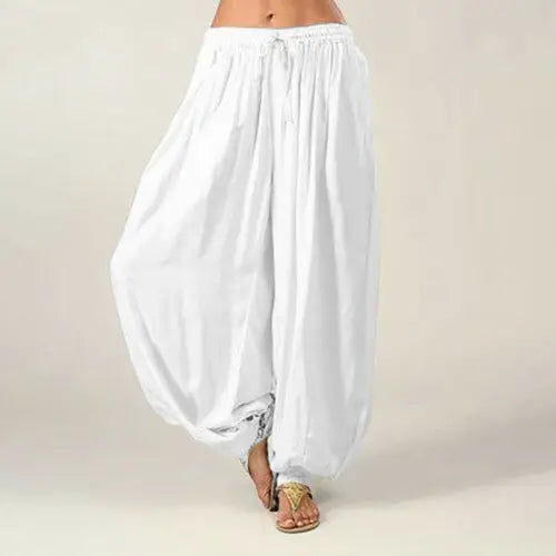 Hot Casual Women Harem Pants Sports Baggy Hippie Workout Loose Trousers Sweatpants Solid Sports Loose Trousers Dance S -3XL Soft