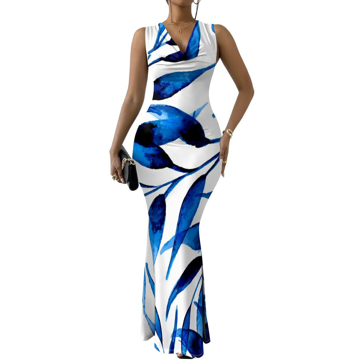 American Flag Maxi Dress 4th of July Bodycon Sleeveless Women's XS-2XL Independence Day Outfit