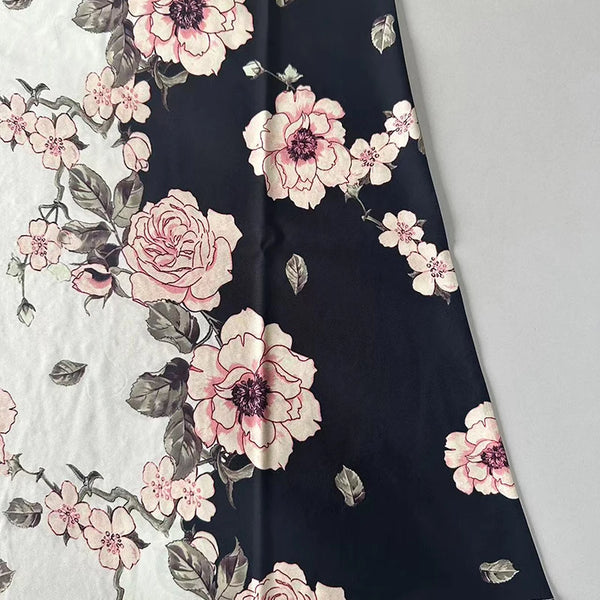 2024 European and American Cross Border Women's New Dress V-neck Sleeveless Sexy Printed Large Hem Foreign Trade Dress