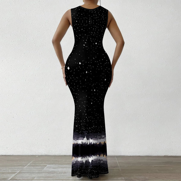 Starry Floral Maxi Dress - S-3XL | Elegant Night Out, Date Night & New Year’s Eve Special