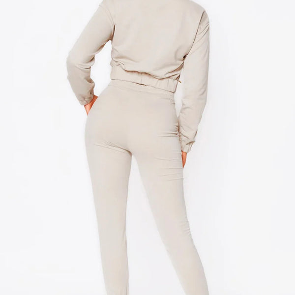 2024 Sportsuits for Women Two Piece Suits Solid Sweatshirts Long Pants Fashion Sets Autumn Winter Casual Zipper Tracksuits S-2XL